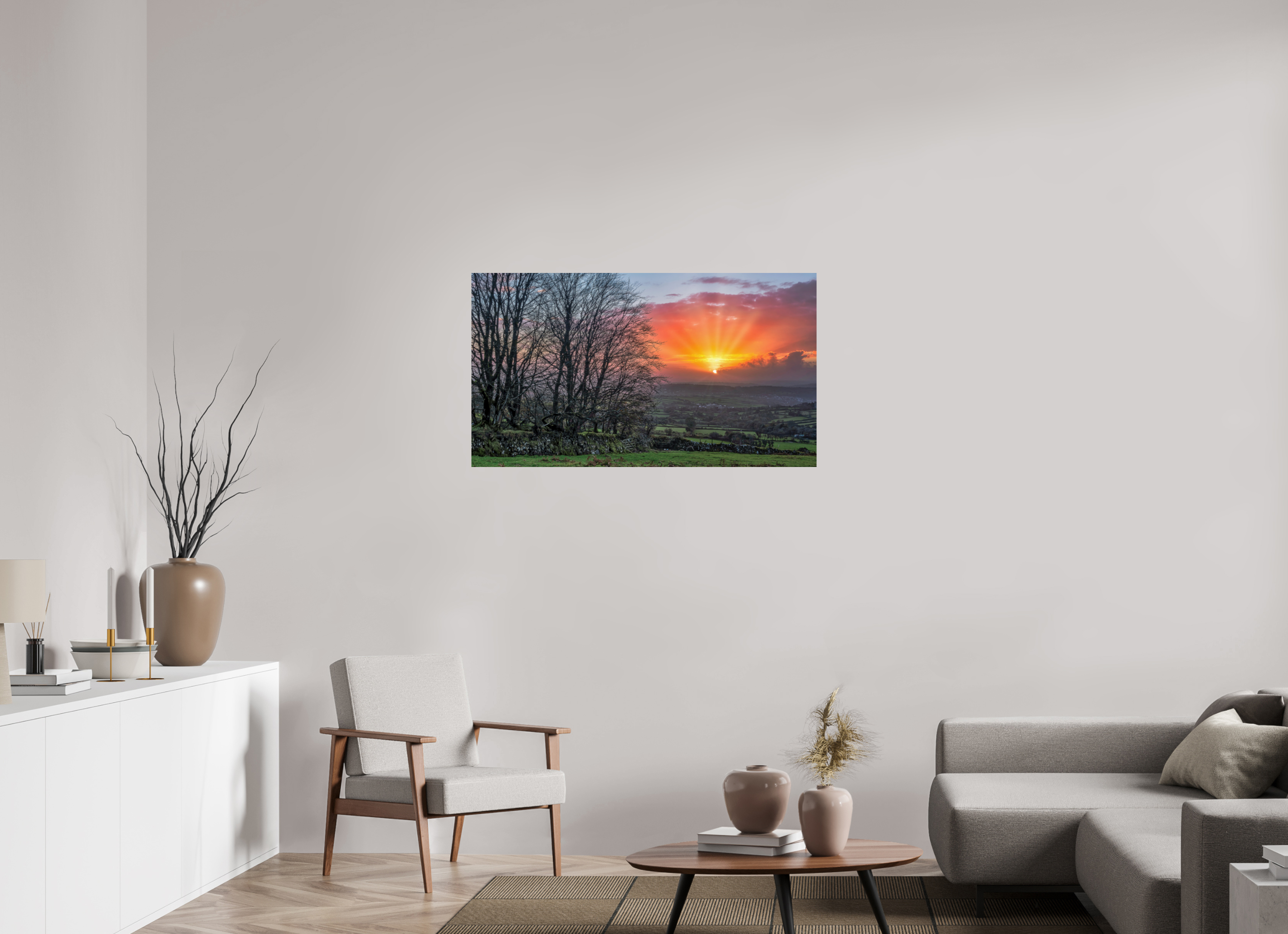 112 x 63 cm, Fine Art Print – Photo Rag Baryta – Unframed When The Moor Caught Fire
