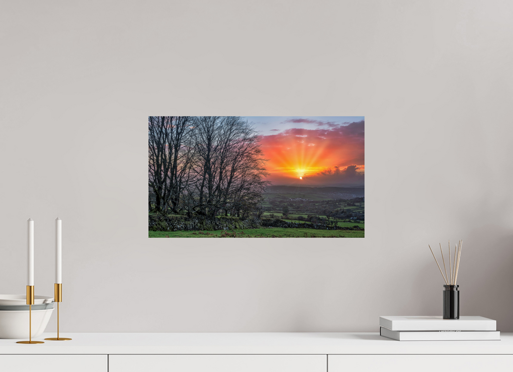 48 x 27 cm, Fine Art Print – Photo Rag Baryta – Unframed When The Moor Caught Fire