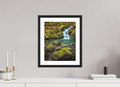 30 x 37.3 cm, Premium Fine Art – Baryta – Black Frame – Museum Glass Hidden Waters — Black Rock Falls