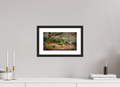 32 x 18 cm, Premium Fine Art – Baryta – Black Frame – Museum Glass Echoes of Padley Gorge