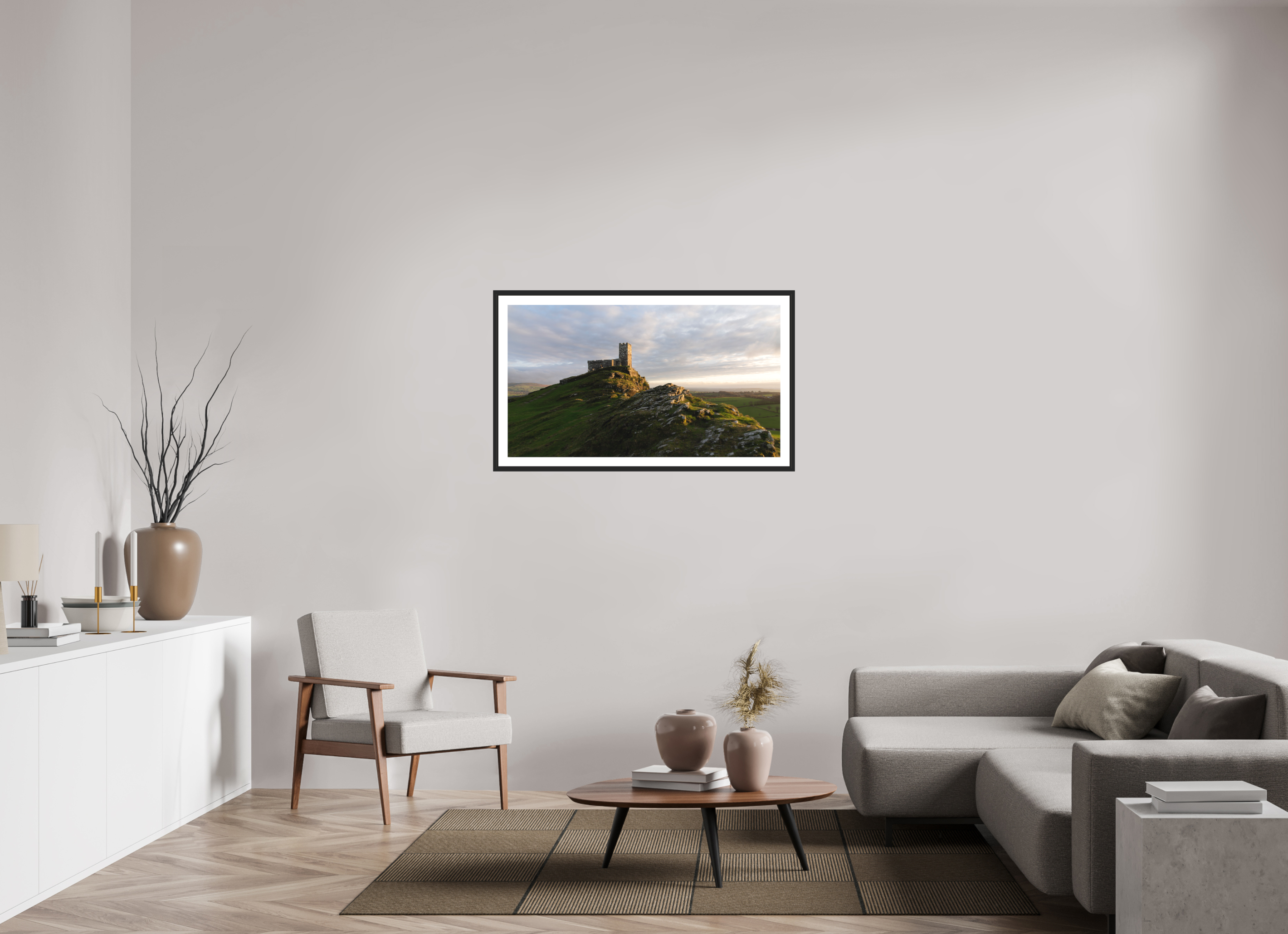 112 x 63 cm, Premium Fine Art – Baryta – Black Frame – Museum Glass Sentinel of the Moor