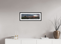67.4 x 20 cm, Premium Fine Art – Baryta – Black Frame – Museum Glass Last Light at Brentor