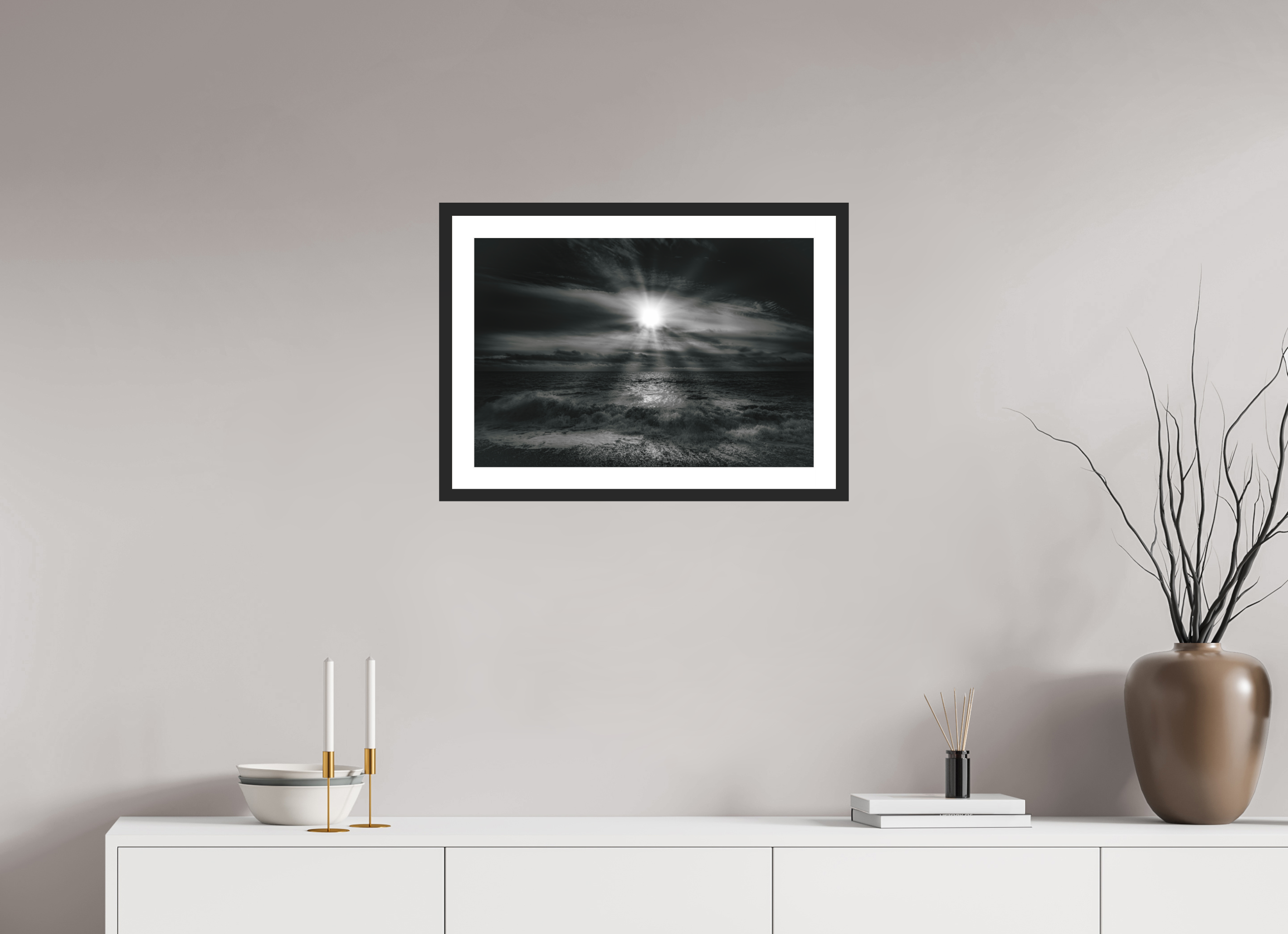 58.8 x 40 cm, Premium Fine Art – Baryta – Black Frame – Museum Glass Against the Wind